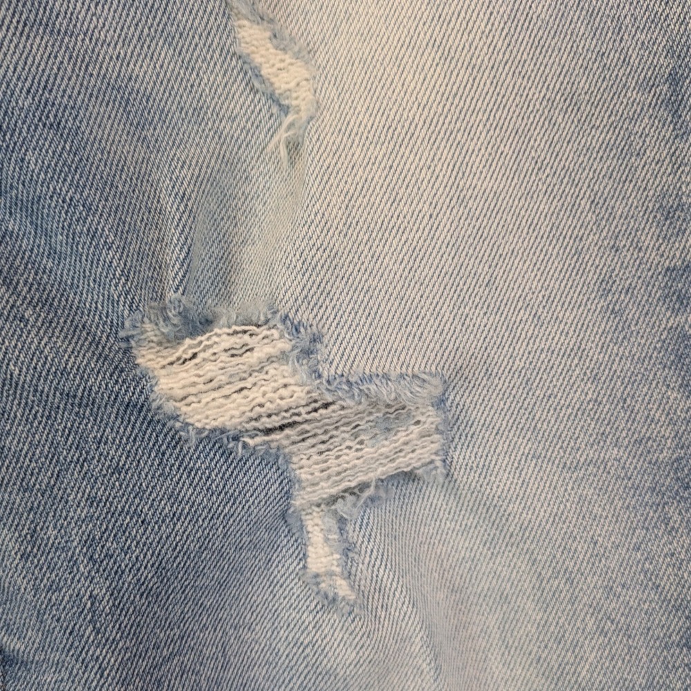 Pistola Revolve Jeans High Rise Light Wash Distressed Straight Leg Women's Sz 25 - Picture 2 of 12